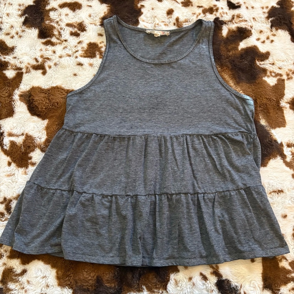 Pink Republic Charcoal Tank Top